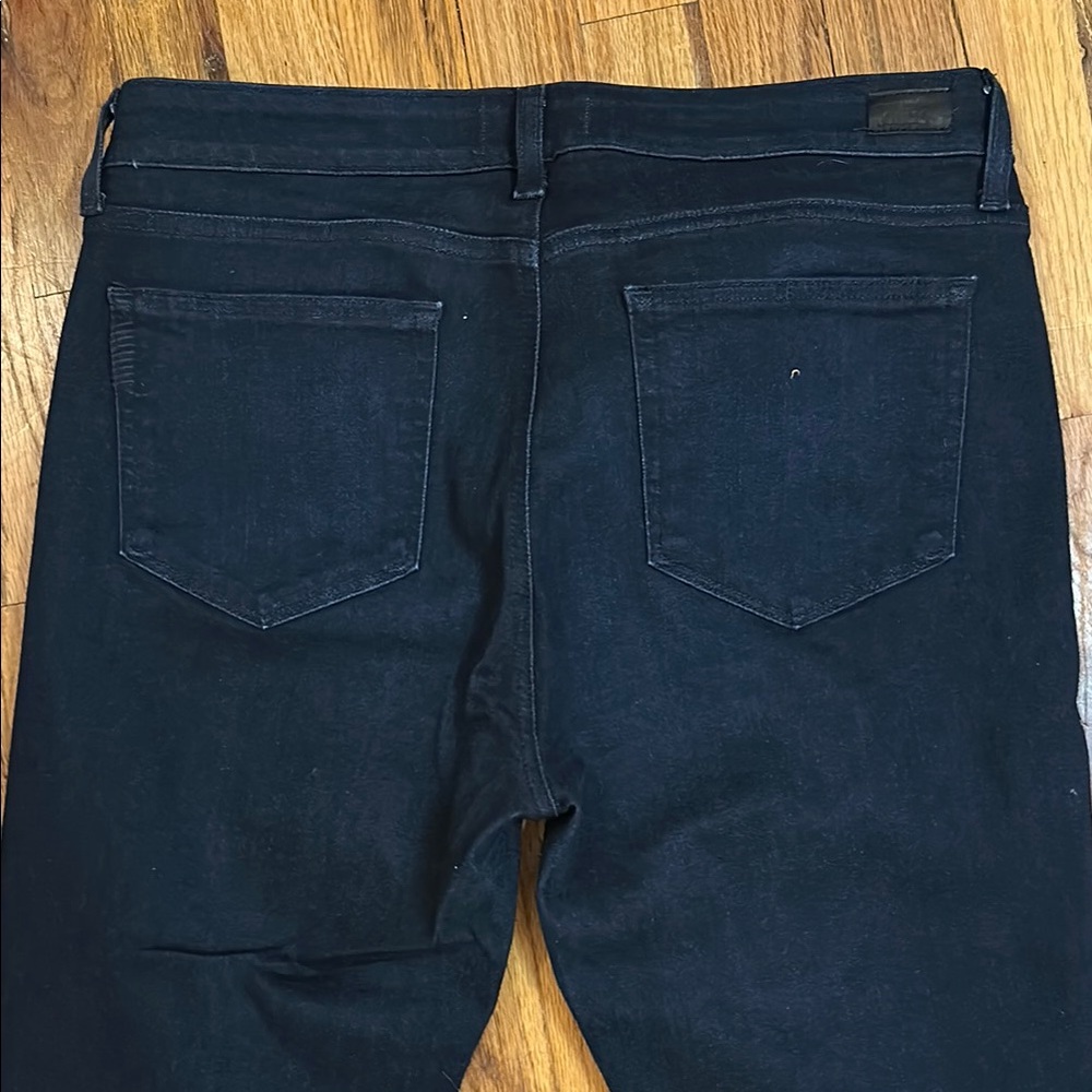 PAIGE Black Straight Leg Jeans Timeless Design - Picture 7 of 8